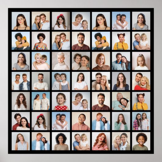 Creëer Your Ewn 49 Photo Collage Poster (Voorkant)