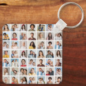 Creëer Your Ewn 49 Photo Collage Sleutelhanger (Achterkant)