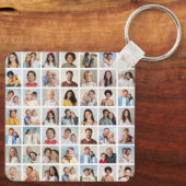 Creëer Your Ewn 49 Photo Collage Sleutelhanger (Achterkant)