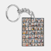 Creëer Your Ewn 49 Photo Collage Sleutelhanger (Voorkant Links)