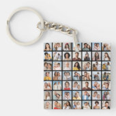 Creëer Your Ewn 49 Photo Collage Sleutelhanger (voorkant)