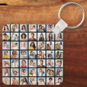 Creëer Your Ewn 49 Photo Collage Sleutelhanger (Achterkant)