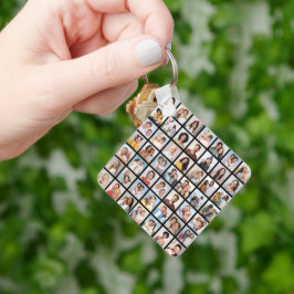 Creëer Your Ewn 49 Photo Collage Sleutelhanger