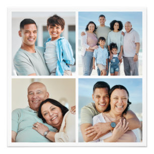 Creëer Your Ewn 4 Foto Collage Foto Uitbreiding Foto Afdruk
