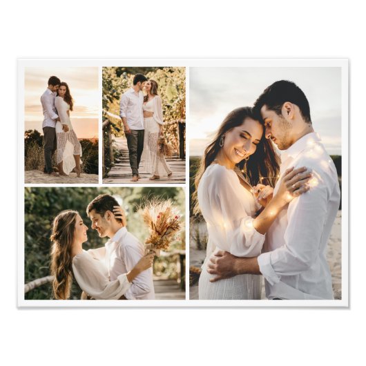 Creëer Your Ewn 4 Foto Collage Foto Uitbreiding Foto Afdruk (Voorkant)
