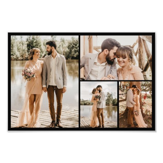 Creëer Your Ewn 4 Foto Collage Foto Uitbreiding Foto Afdruk (Voorkant)