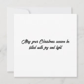 Creëer Your Ewn 4 foto's Familie Kerstmis Kaart (Achterkant)