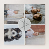 Creëer Your Ewn 4 Monogram voor fotocollage Legpuzzel (Horizontaal)