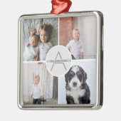 Creëer Your Ewn 4 Monogram voor fotocollage Metalen Ornament (Links)