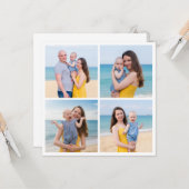 Creëer Your Ewn 4 Photo Collage Greep Kaart (Voorkant / Achterkant in situ)