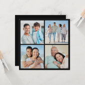 Creëer Your Ewn 4 Photo Collage Greep Kaart (Voorkant / Achterkant in situ)