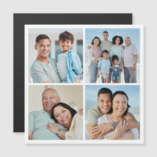 Creëer Your Ewn 4 Photo Collage Magnetic Card
