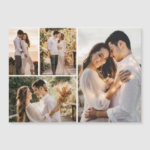 Creëer Your Ewn 4 Photo Collage Magnetic Card