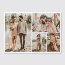 Creëer Your Ewn 4 Photo Collage Magnetic Card