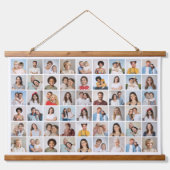 Creëer Your Ewn 54 Photo Collage Hangend Wandkleed (Voorkant)