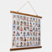 Creëer Your Ewn 54 Photo Collage Hangend Wandkleed (Gebogen)