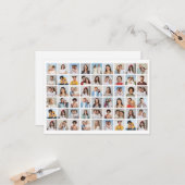 Creëer Your Ewn 54 Photo Collage Kaart (Voorkant / Achterkant in situ)