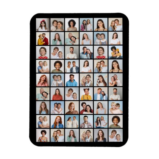 Creëer Your Ewn 54 Photo Collage Magneet (Verticaal)