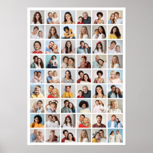 Creëer Your Ewn 54 Photo Collage Poster
