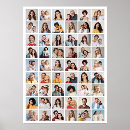 Creëer Your Ewn 54 Photo Collage Poster (Voorkant)