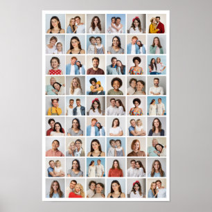 Creëer Your Ewn 54 Photo Collage Poster