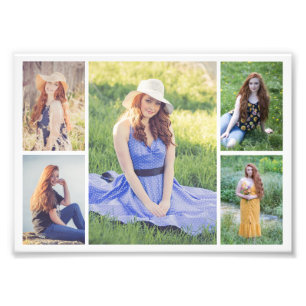 Creëer Your Ewn 5 Photo Collage Foto Enlargement Afdruk