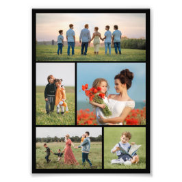 Creëer Your Ewn 5 Photo Collage Foto Enlargement Afdruk