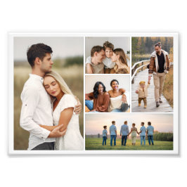 Creëer Your Ewn 5 Photo Collage Foto Enlargement Foto Afdruk