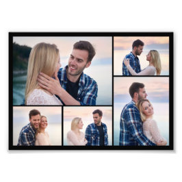 Creëer Your Ewn 5 Photo Collage Foto Enlargement Foto Afdruk