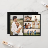 Creëer Your Ewn 5 Photo Collage Greep Kaart (Voorkant / Achterkant in situ)
