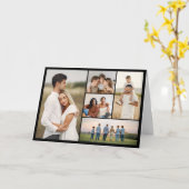 Creëer Your Ewn 5 Photo Collage Greep Kaart (Gele Bloem)