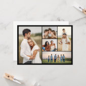 Creëer Your Ewn 5 Photo Collage Greep Kaart (Voorkant / Achterkant in situ)
