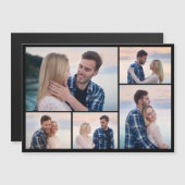 Creëer Your Ewn 5 Photo Collage Magnetic Kaart (Voorkant / Achterkant)