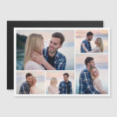 Creëer Your Ewn 5 Photo Collage Magnetic Kaart (Voorkant / Achterkant)