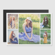 Creëer Your Ewn 5 Photo Collage Magnetic Kaart