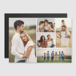 Creëer Your Ewn 5 Photo Collage Magnetic Kaart