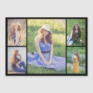 Creëer Your Ewn 5 Photo Collage Magnetic Kaart