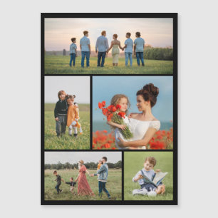 Creëer Your Ewn 5 Photo Collage Magnetic Kaart