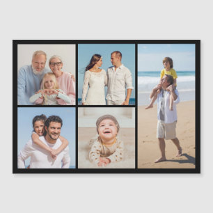 Creëer Your Ewn 5 Photo Collage Magnetic Kaart