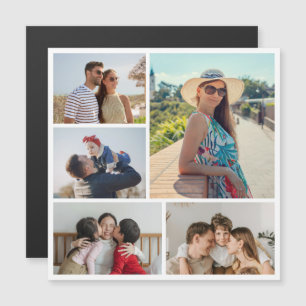 Creëer Your Ewn 5 Photo Collage Magnetic Kaart