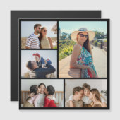 Creëer Your Ewn 5 Photo Collage Magnetic Kaart (Voorkant / Achterkant)