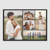 Creëer Your Ewn 5 Photo Collage Magnetic Kaart (Voorkant)