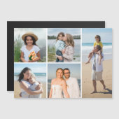 Creëer Your Ewn 5 Photo Collage Magnetic Kaart (Voorkant / Achterkant)