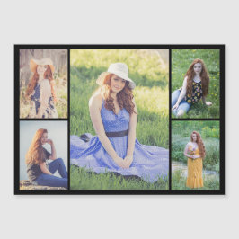 Creëer Your Ewn 5 Photo Collage Magnetic Kaart