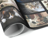 Creëer Your Ewn 5 Photo Collage op Black Cadeaupapier (Rol Hoek)