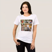 Creëer Your Ewn 5 Photo Collage Unisex Tri-Blend Shirt (Voorkant volledig)
