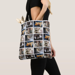 Creëer Your Ewn 5 Photo Collage White Border Tote Bag