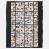 Creëer Your Ewn 60 Photo Collage Fleece Deken (Voorkant)