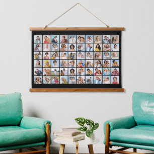 Creëer Your Ewn 60 Photo Collage Hangend Wandkleed