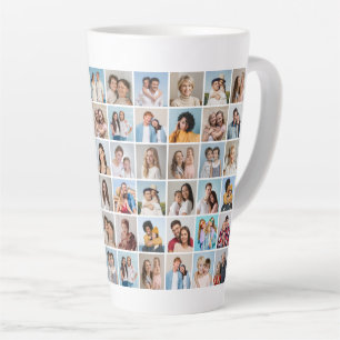 Creëer Your Ewn 60 Photo Collage Latte Mok